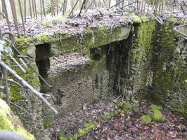 Ligne Maginot - BB320 - (Blockhaus pour canon) - L'embrasure pour le canon.
