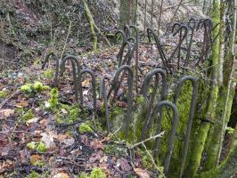 Ligne Maginot - BB320 - (Blockhaus pour canon) - Le ferraillage du blockhaus.