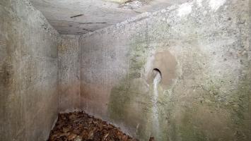 Ligne Maginot - SAEGEMUHLE - (Blockhaus pour arme infanterie) - Fosse d'évacuation des douilles de la chambre de tir ouest 