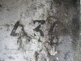 Ligne Maginot - PORT DU RHIN CENTRE 11 - (Blockhaus pour arme infanterie) - Marquage 430 dans l'entrée