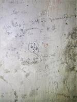 Ligne Maginot - BATTERIE DES PAYSANS - (Cuve pour canon) - Vive la 7 BM de Normandie, Vive Maxime, Vive les FFI
En bas, Graffiti d'un soldat du 21° RIC daté du 25/03/1945