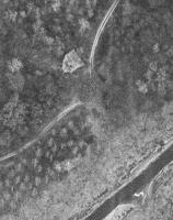 Ligne Maginot - BAUERNGRUNDWASSER - (Blockhaus pour arme infanterie) - Le blockhaus en 1964
Le pont sur le Bauerngrundwasser a disparu
