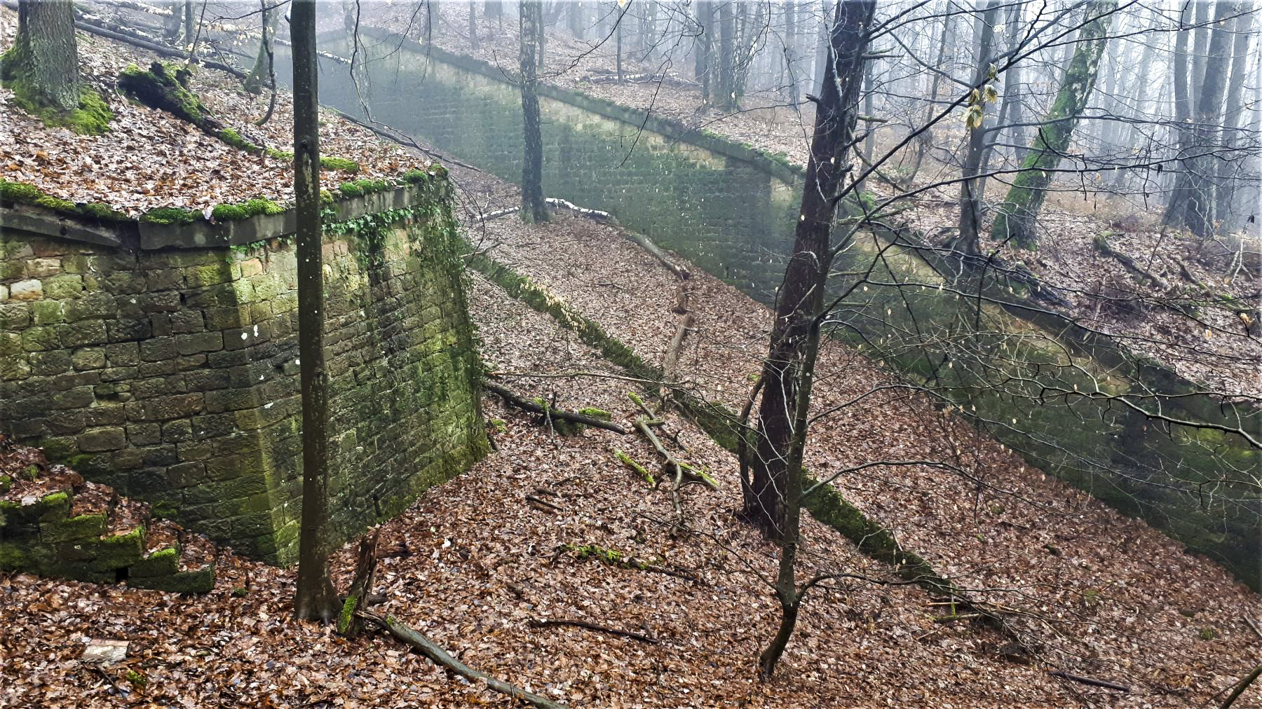 Ligne Maginot - HOCHWALD (FOSSé ANTICHAR DU) - (Obstacle antichar) - Raccordement entre le fossé de la casemate C7 et celui de la casemate C8 - Gregory Fuchs