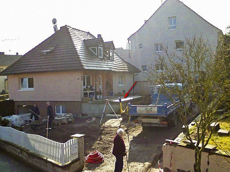 Ligne Maginot - ROTT SUD - (Blockhaus pour canon) - Pendant les travaux - Google Streetview