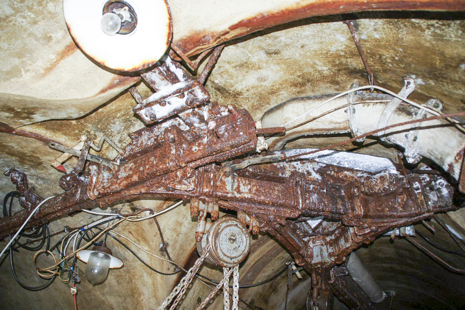 Ligne Maginot - MICHELSBERG - A22 - (Ouvrage d'artillerie) - Bloc 6
Le monorail Tourtelier du magasin M2. - STENGER Mathieu