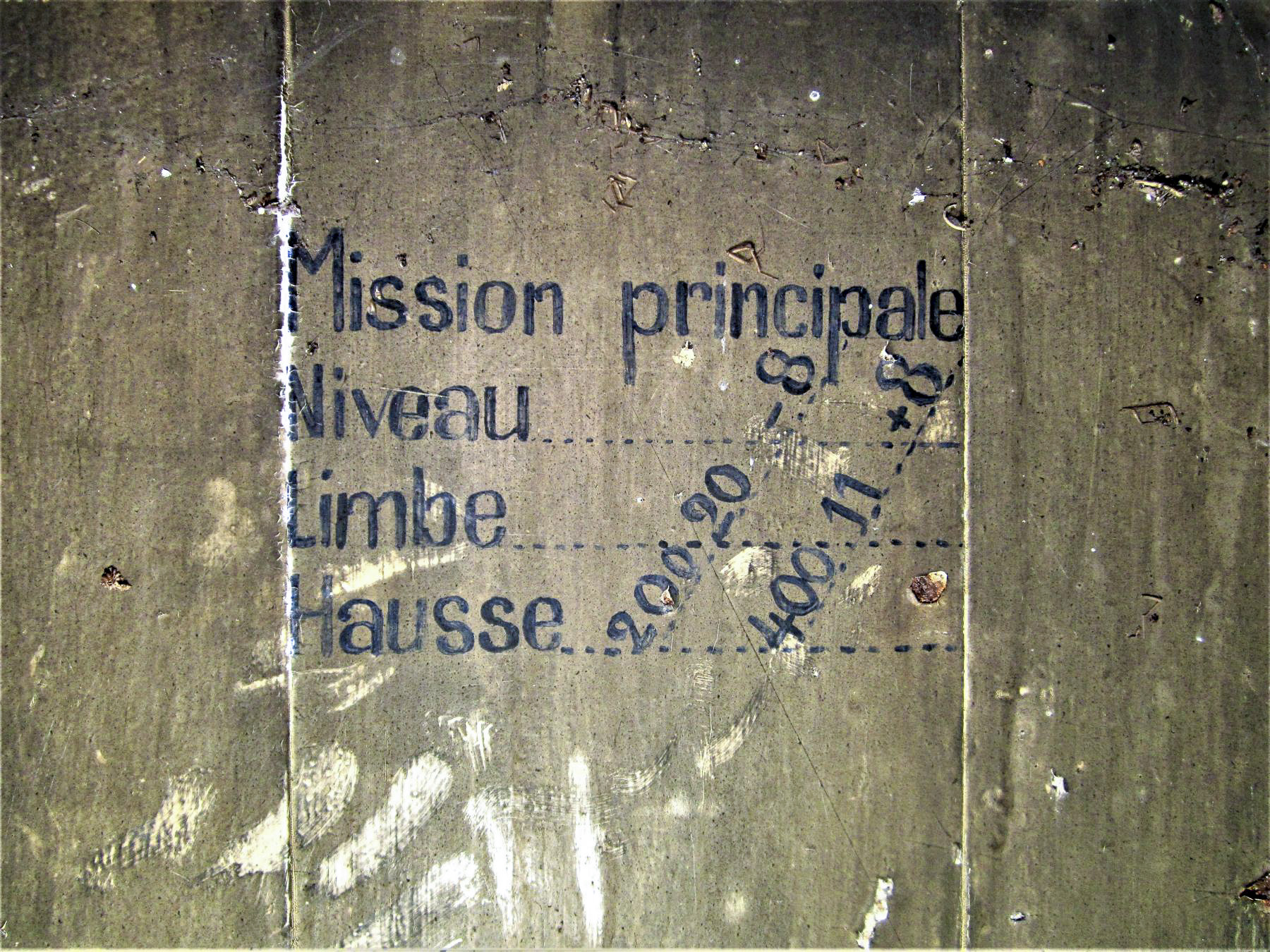 Ligne Maginot - ASCHBACH OUEST - (Casemate d'infanterie - Simple) - Coordonnées de la mission de tir principale - Gregory Fuchs