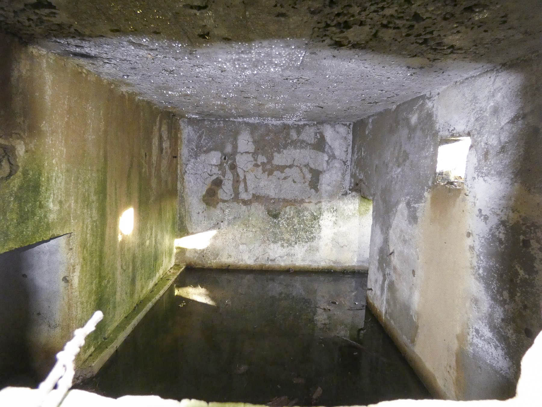 Ligne Maginot - LEGERET NORD 2 - GM1 - (Blockhaus pour arme infanterie) - La première chambre de tir inondée. - STENGER Mathieu