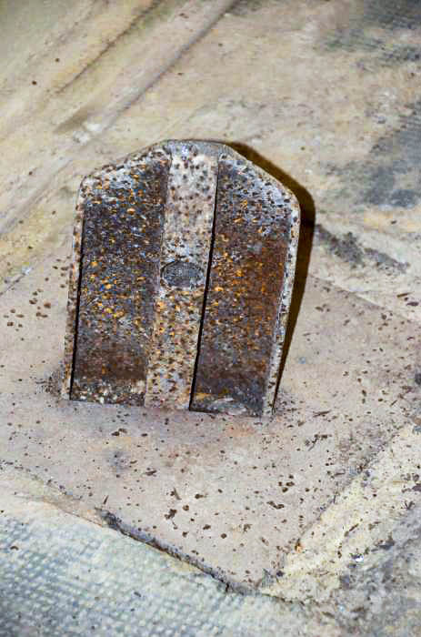 Ligne Maginot - 110 - BETTLACH - (Casemate d'artillerie) - Dispositif d'ancrage des fléches - D. Froehly