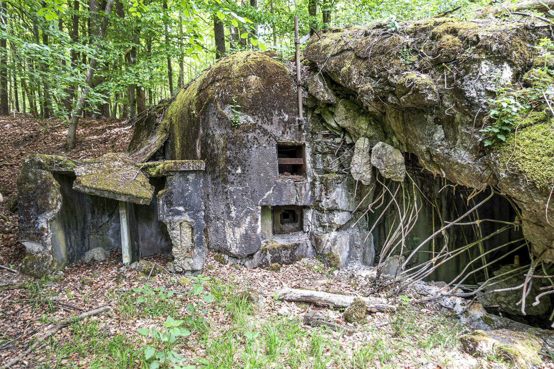 Ligne Maginot - HOCHWALD C6 - (Casemate d'infanterie - Double) - L'entrée de la casemate, au niveau de la chambre de tir haute - David Palmer