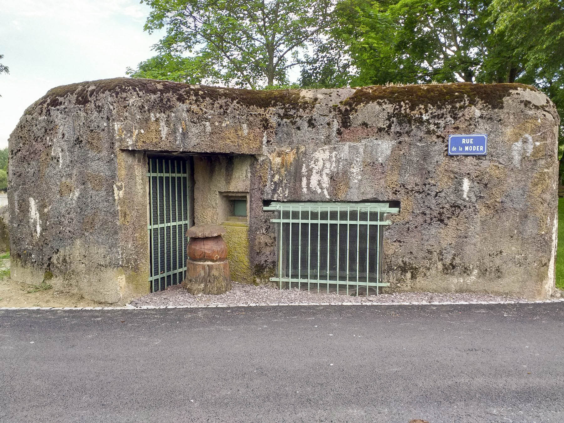 Ligne Maginot - AUENHEIM PONT - (Blockhaus pour canon) - Les entrées hommes et matériels - Les Gardiens du Rhin