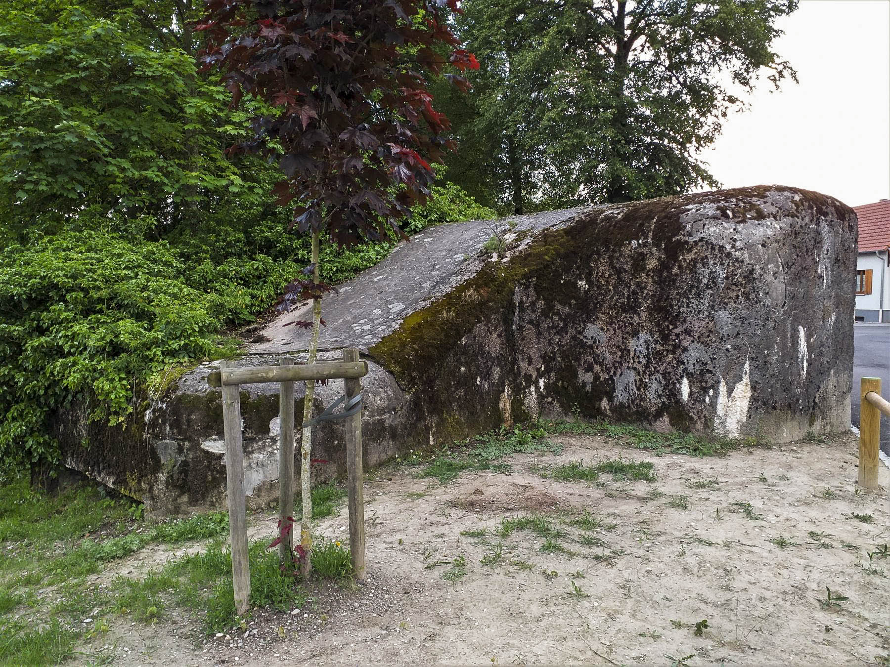 Ligne Maginot - AUENHEIM PONT - (Blockhaus pour canon) - Le plan incliné entre les deux chambres de tir - Les Gardiens du Rhin