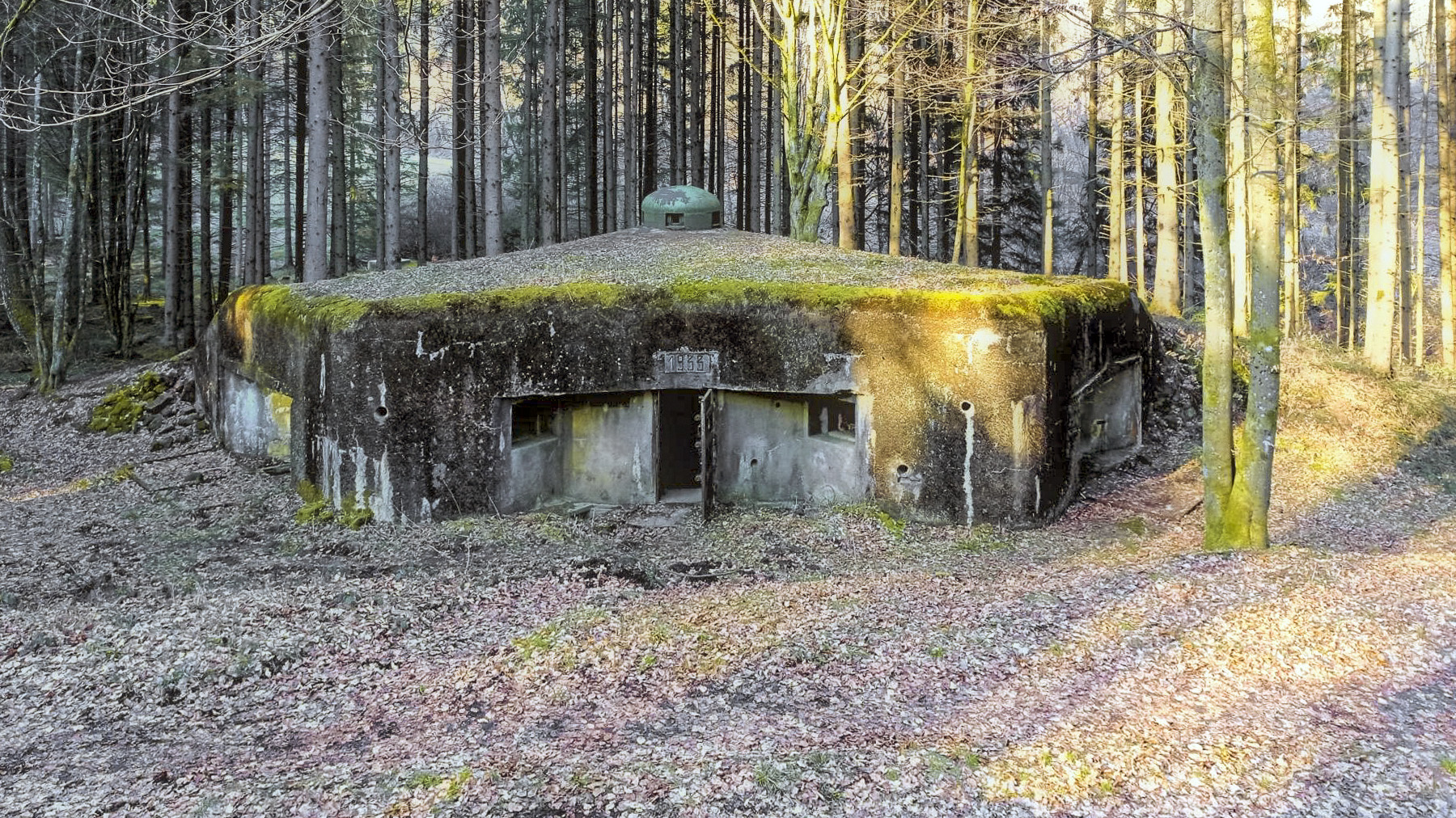 Ligne Maginot - SAEGEMUHLE - (Blockhaus pour arme infanterie) - Vue d'ensemble du coté de l'entrée - Baptiste GAUDIN