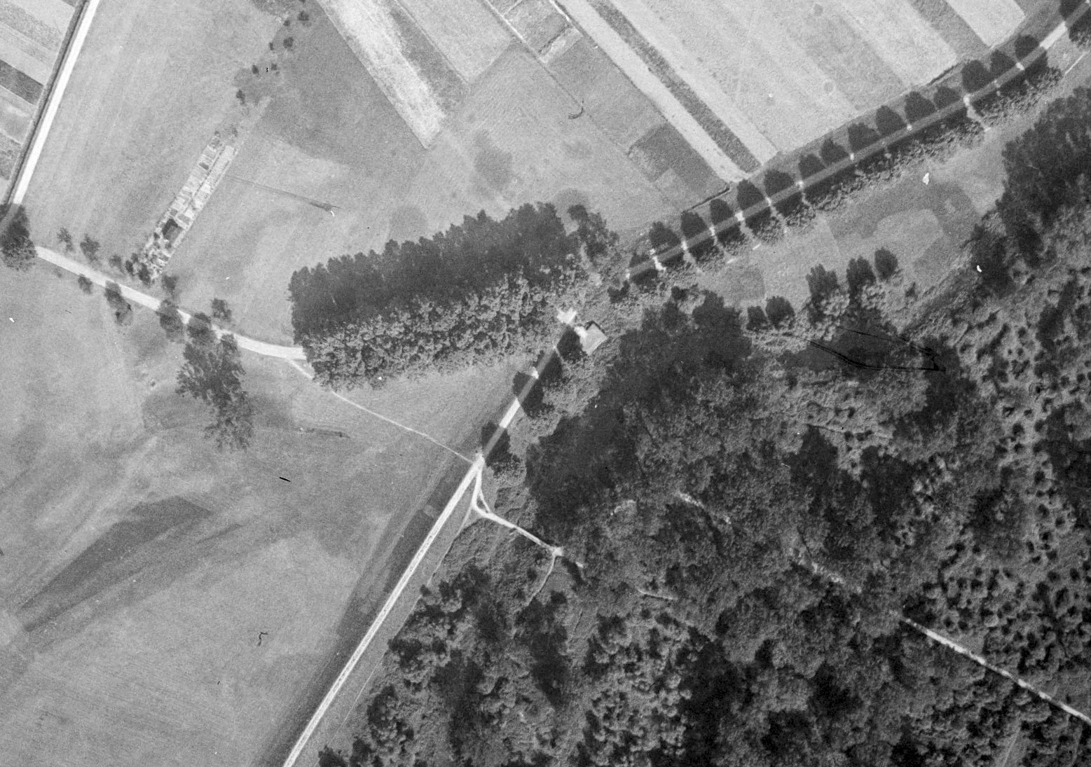 Ligne Maginot - 27 - HAUTE DIGUE 1 - (Casemate d'infanterie - Simple) - Photographie 1947 - IGN - Géoportail 1947