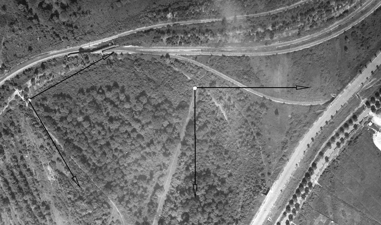 Ligne Maginot - Les blockhaus - Les blockhaus 301A et 301B en 1947 - IGN - Géoportail 1947