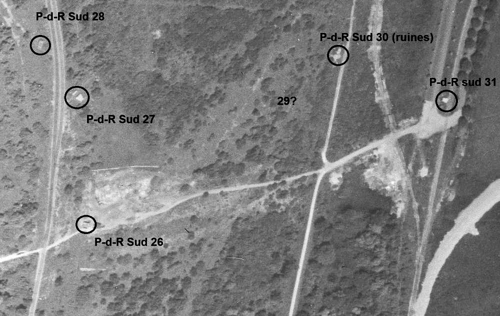 Ligne Maginot - Blockhaus de PORT DU RHIN Sud 26 à 31 - Blockhaus Port du Rhin Sud 26 à 31 - IGN - Géoportail 1951