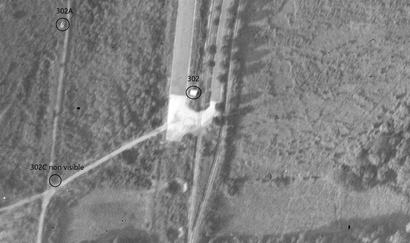 Ligne Maginot - Les blockhaus Port du Rhin Sud 29 (302C, non visible), 30 (302A) et 31 (302) en 1947 - Les blockhaus Port du Rhin Sud 29 (302C, non visible), 30 (302A) et 31 (302) en 1947 - IGN - Géoportail 1947