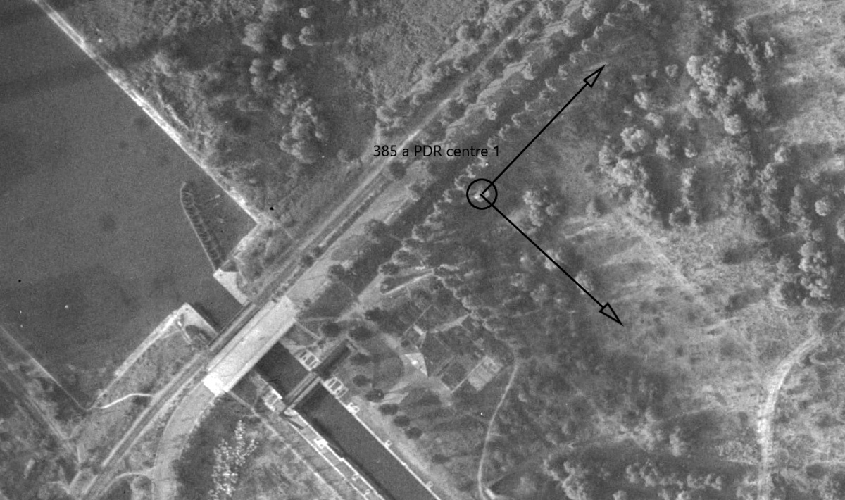 Ligne Maginot - 385A - PORT DU RHIN CENTRE 1 - (Blockhaus pour arme infanterie) -       - IGN - Géoportail 1947