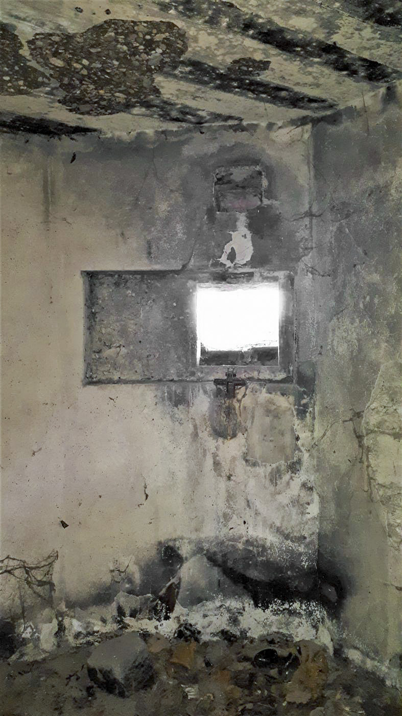 Ligne Maginot - 415D - PORT DU RHIN CENTRE 3 - (Blockhaus pour arme infanterie) - Chambre de tir supérieur
Créneau nord - Les Gardiens du Rhin