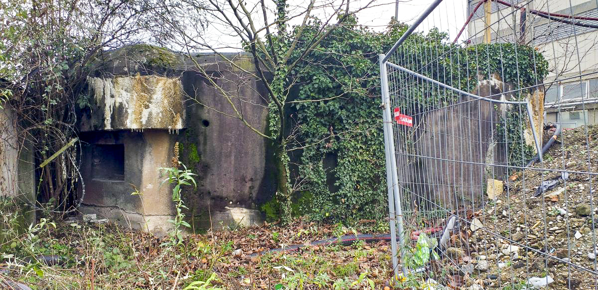 Ligne Maginot - PORT DU RHIN CENTRE 11 - (Blockhaus pour arme infanterie) - Créneau nord - Les Gardiens du Rhin