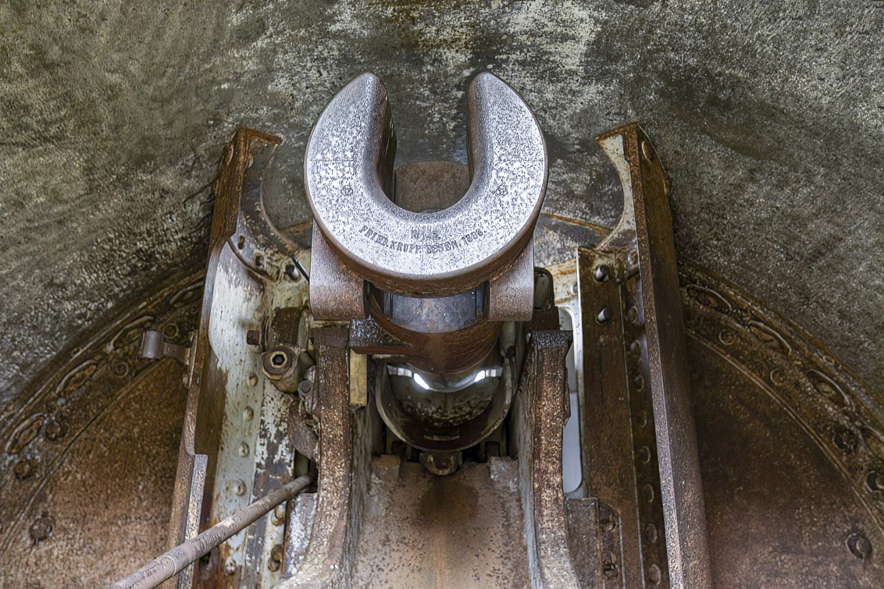 Ligne Maginot - FORT DE MUTZIG - (Ouvrage d'artillerie) - Batterie N°1 (canon de 10cm Nr. 5 Friedrich Krupp Essen 1898) - David Palmer