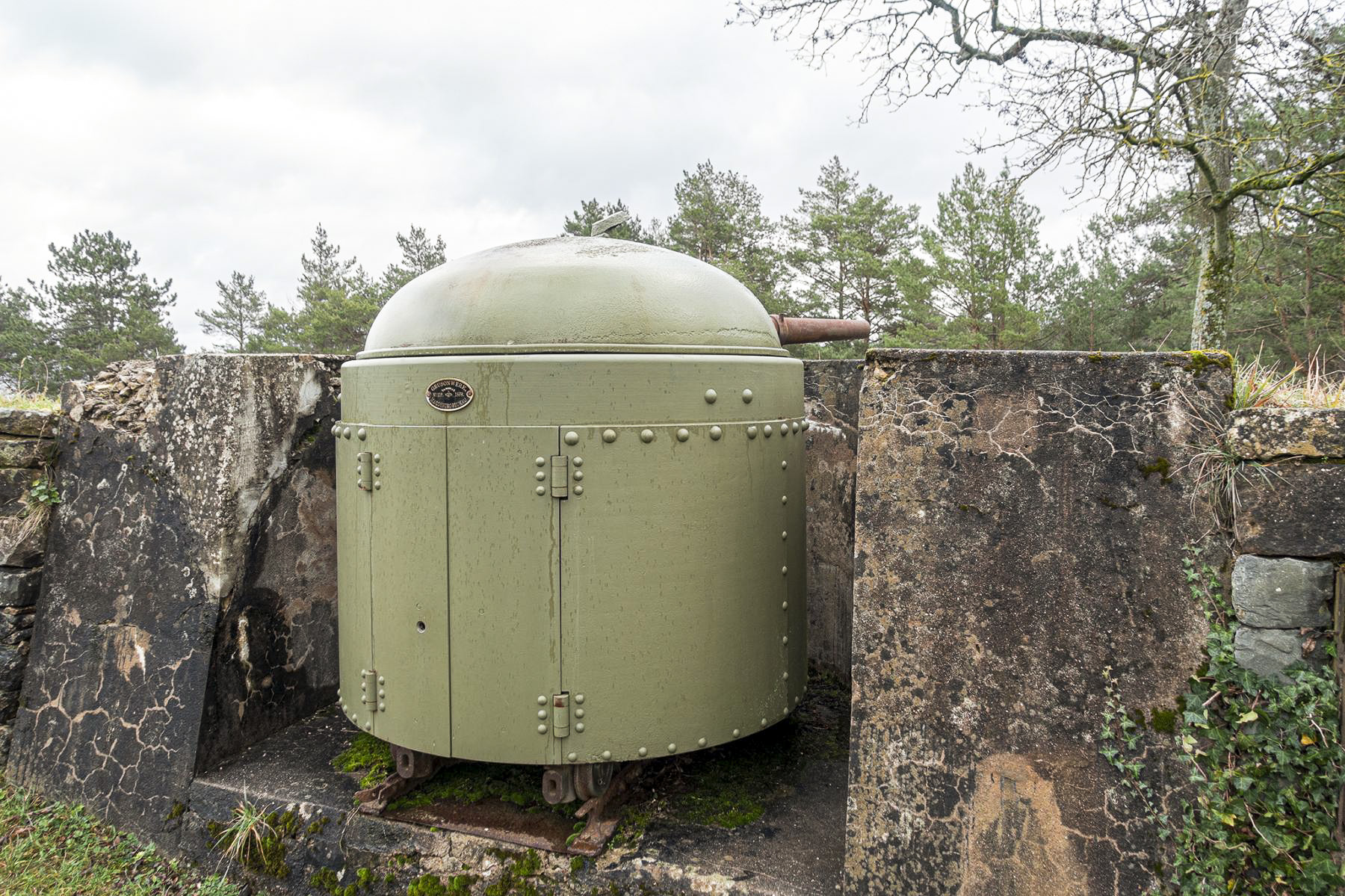 Ligne Maginot - FORT DE MUTZIG - (Ouvrage d'artillerie) - Canon de 53mm (Gruson Fahrpanzer 1889) - David Palmer
