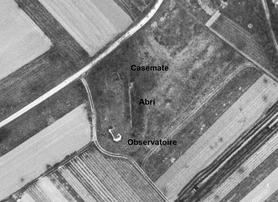 Ligne Maginot - A33 - (Blockhaus pour arme infanterie) -  - IGN - Géoportail 1964