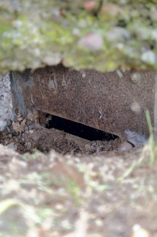 Ligne Maginot - AERODROME D'ENTZHEIM - (Observatoire d'infanterie) - Détail du créneau d'observation droit de la guérite - A. SCHOEN