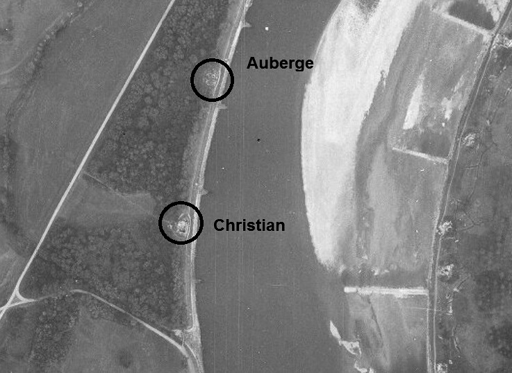 Ligne Maginot - CHRISTIAN - (Casemate d'infanterie - Simple) -  - IGN - Géoportail 1947