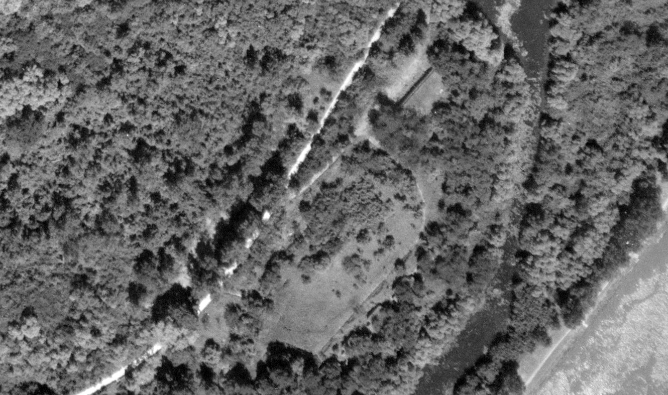Ligne Maginot - BATTERIE DES PAYSANS - (Cuve pour canon) - La Batterie des paysans en 1950 - IGN - Géoportail 1950