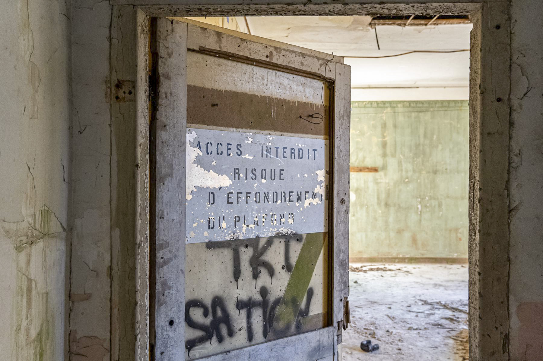 Ligne Maginot - LEMBACH - (Camp de sureté) - Plafond dégradé au deuxième étage - David Palmer