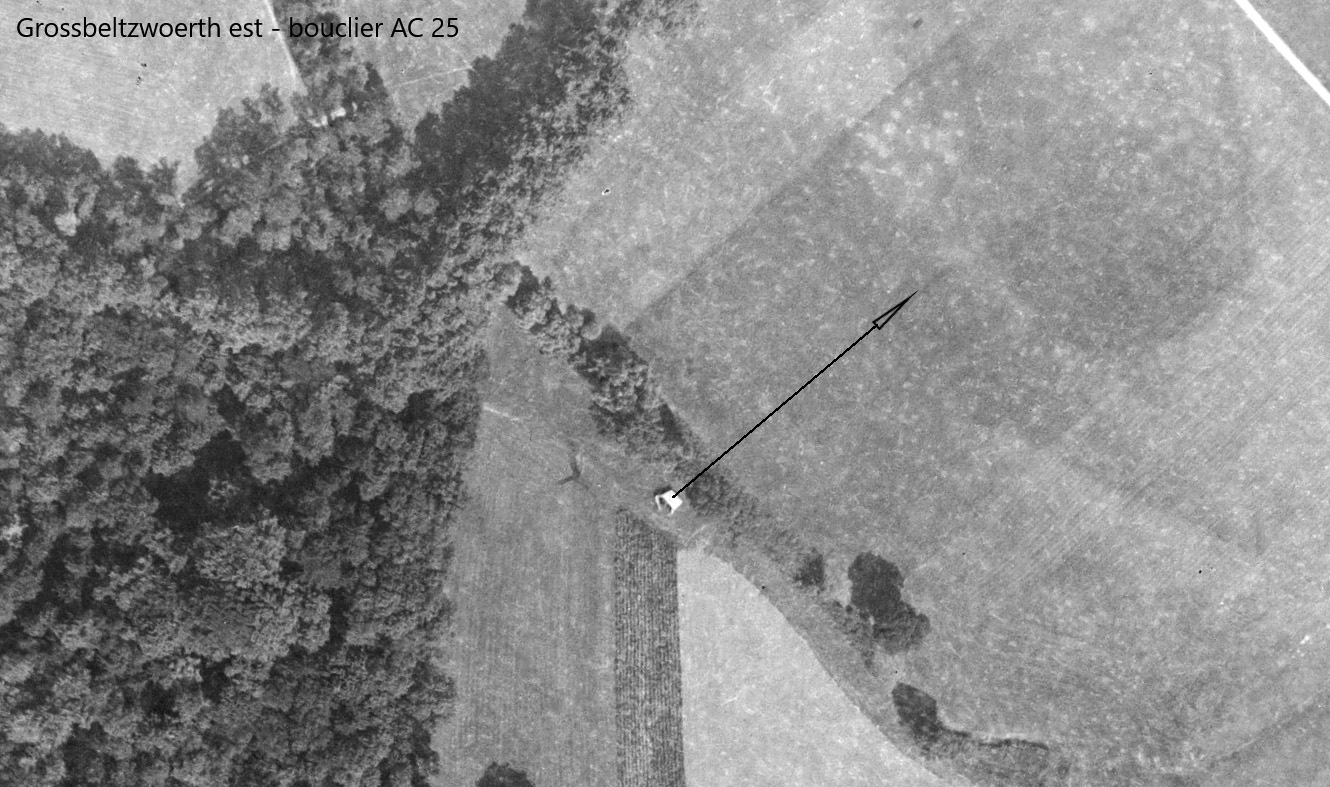 Ligne Maginot - GROSSBELTZWOERTH EST - (Blockhaus pour canon) -  - IGN - Géoportail 1947