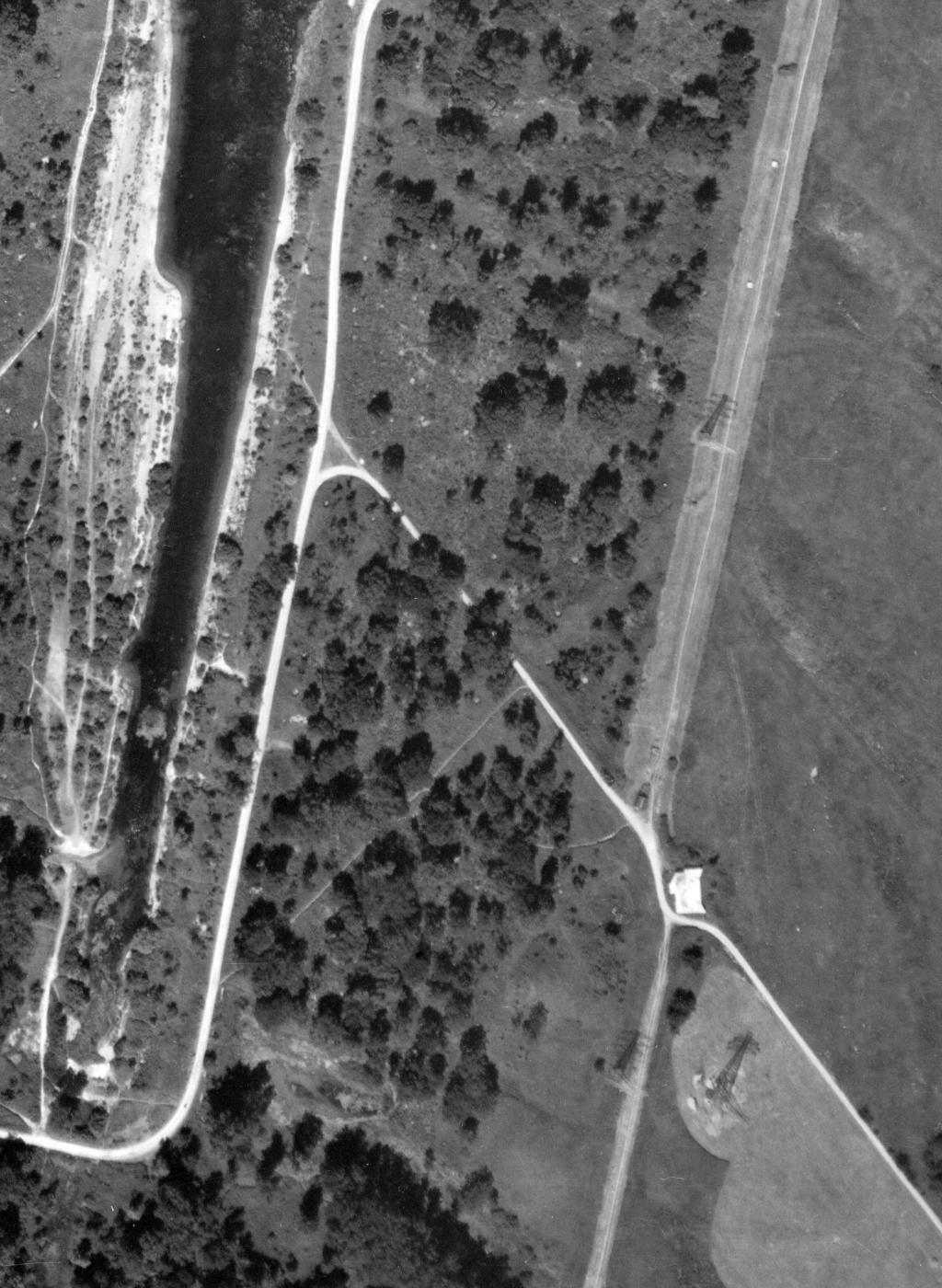 Ligne Maginot - HACKMESSERGRUND SUD - (Blockhaus pour arme infanterie) - Vue aérienne 1950 - IGN - Géoportail 1950