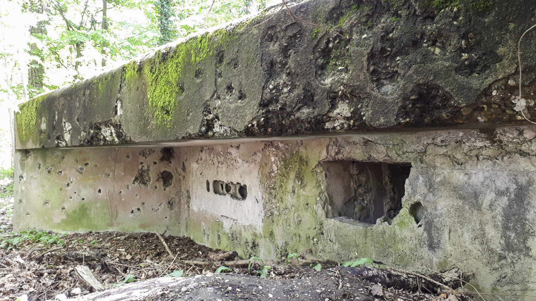 Ligne Maginot - OBERJAEGERHOFF - (Abri) - Détail des impacts - Gregory Fuchs