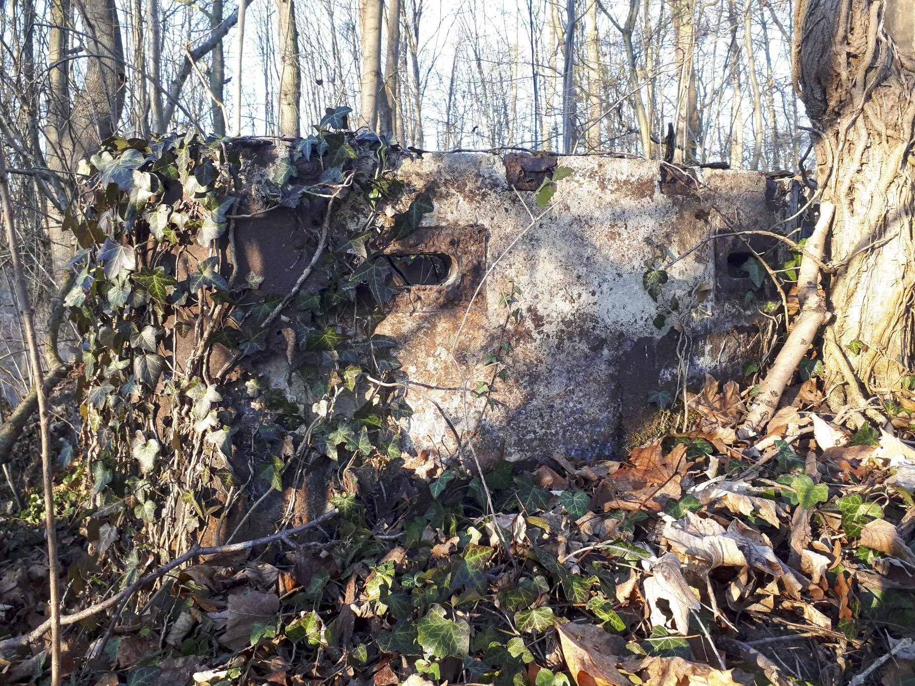 Ligne Maginot - OUVRAGE NEUF-EMPERT - (Ouvrage d'infanterie) - Guérite escargot au saillant nord-est (bétonnée par les français) - Les Gardiens du Rhin