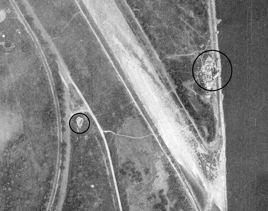 Ligne Maginot - PETIT RHIN - (Casemate d'infanterie - Double) -  - IGN - Géoportail 1947