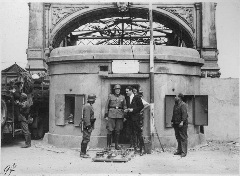 Ligne Maginot - PONT DU RHIN CENTRE - (Blockhaus pour canon) - Le blockhaus en 1940 - Inconnu
