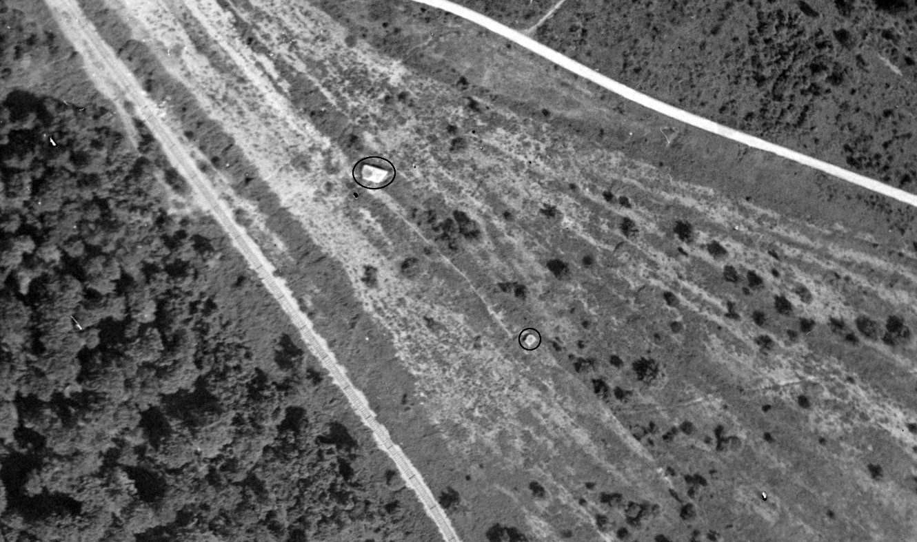 Ligne Maginot - Les blockhaus Port du Rhin Sud 1 et 2 en 1947 - Les blockhaus Port du Rhin Sud 1 et 2 en 1947 - IGN - Géoportail 1947