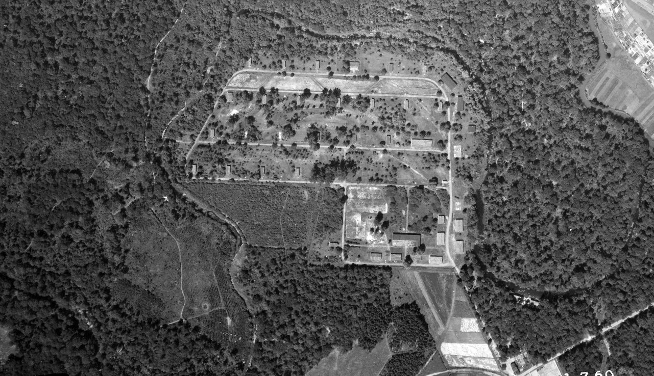 Ligne Maginot - SCHWARZWASSER - (Dépôt de Munitions) - Le dépôt en 1950 - IGN - Géoportail 1950