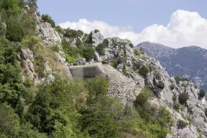 Ligne Maginot - SAINTE AGNES (SAG) - EO9 - (Ouvrage d'artillerie) - Bloc 4
Le bloc vu de la terrasse du Righi, qui est l'ancien mess des officiers en temps de paix