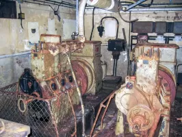 Ligne Maginot - OBERHEIDE - A14 - (Ouvrage d'infanterie) - Usine électrique avec les deux moteurs Baudouin