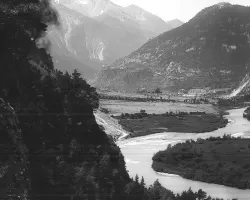 Ligne Maginot - CASERNE LOUTRAZ - (Casernement) - Les casernes Loutraz à Modane 
Photo prise entre 1905 et 1932
