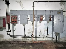 Ligne Maginot - LAVOIR - (Ouvrage d'artillerie) - L'usine électrique
Tableau basse tension