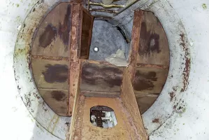 Ligne Maginot - PAS DU ROC - (Ouvrage d'artillerie) - Bloc 1
Intérieur de la cloche GFM