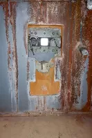 Ligne Maginot - PAS DU ROC - (Ouvrage d'artillerie) - Bloc 4
Créneau FM de défense du fossé de la casemate des mortiers de 81 Nord