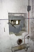 Ligne Maginot - SAINT ANTOINE - (Ouvrage d'artillerie) - Bloc 1
Etage supérieur
Créneau FM de défense rapprochée