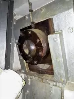 Ligne Maginot - SAINT ANTOINE - (Ouvrage d'artillerie) - Bloc 1
Etage intermédiaire
Détail de la rotule d'embrasure
