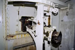 Ligne Maginot - SAINT ANTOINE - (Ouvrage d'artillerie) - Bloc 1
Etage supérieur
Obusier de 75 mle 31