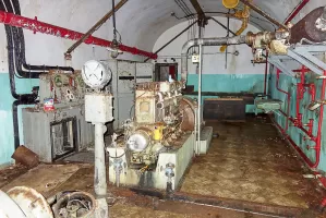 Ligne Maginot - SAINT ANTOINE - (Ouvrage d'artillerie) - L'usine électrique
Groupes électrogènes à moteur Alsthom