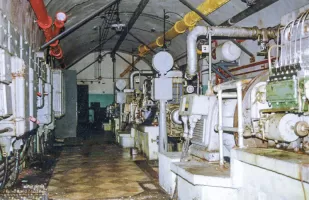 Ligne Maginot - SAINT ANTOINE - (Ouvrage d'artillerie) - L'usine électrique
Groupes électrogènes à moteur Alsthom