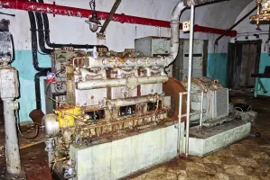 Ligne Maginot - SAINT ANTOINE - (Ouvrage d'artillerie) - L'usine électrique
Groupes électrogènes à moteur Alsthom